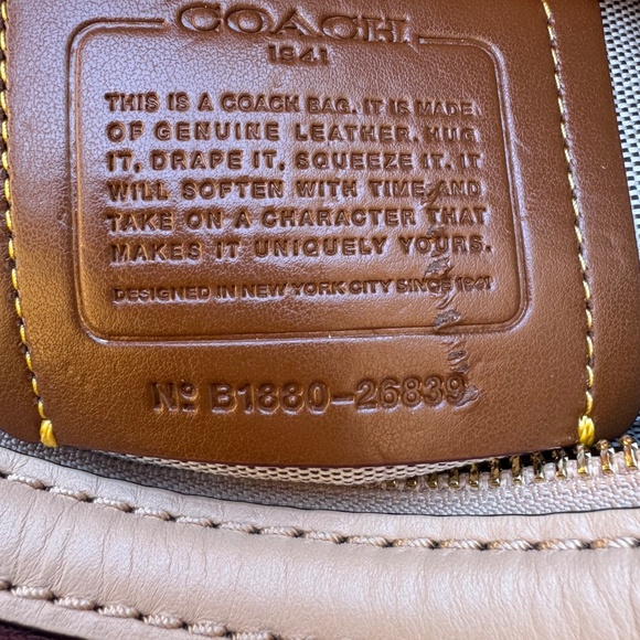 Coach Rogue Bag 25 In Signature Leather With Floral Bow Print Interior - Picture 14 of 16